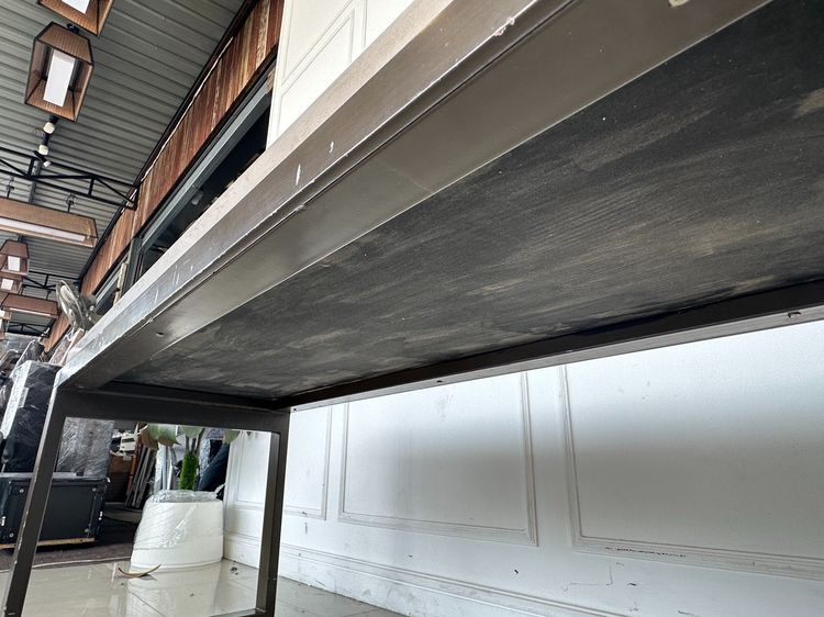 โต๊ะโชว์สินค้า (กว้าง 126 CM.) ท็อปหินเทียมสีน้ำตาล  รูปที่ 9