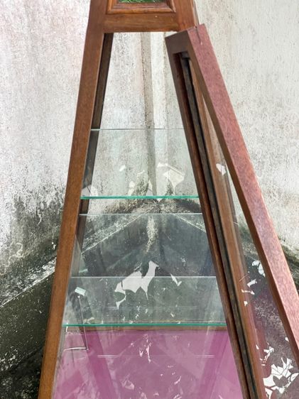 ตู้โชว์ไม้สักทรงพีระมิด รูปที่ 6