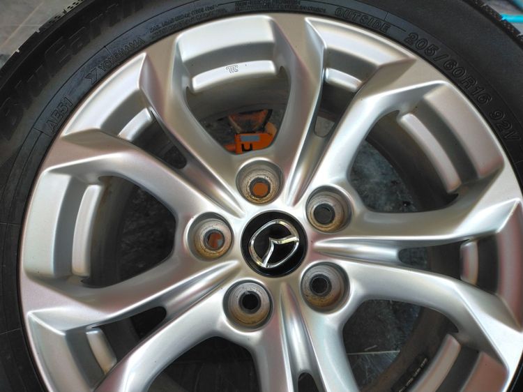 แม็กมาสด้า ขอบ16 พร้อมยางโยโกฮาม่า 205 60 16 ปี23 ใส่ mazda 3 cx 3 รูปที่ 5