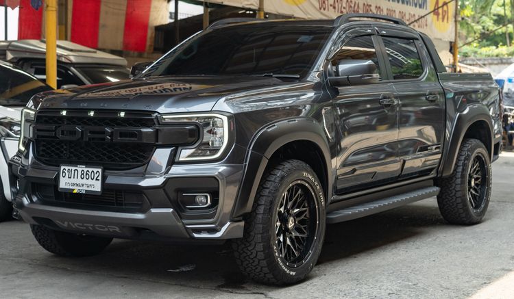 Ford Ranger 2024 2.0 Turbo Hi-Rider XLS Pickup ดีเซล ไม่ติดแก๊ส เกียร์อัตโนมัติ เทา รูปที่ 2