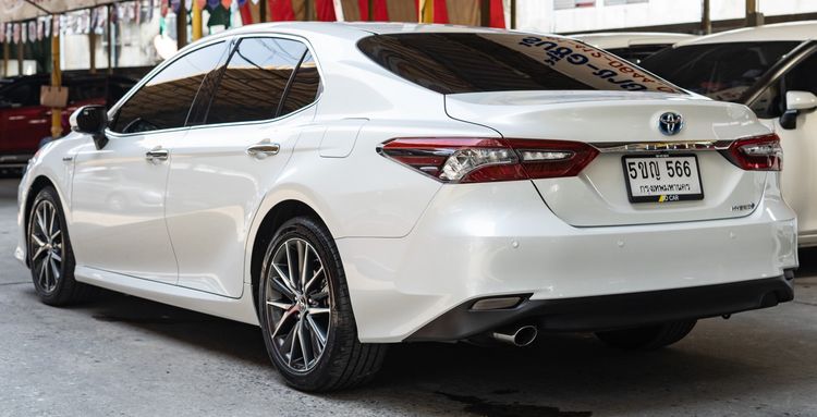 Toyota Camry 2024 2.5 HEV Premium Luxury Sedan ไฮบริด ไม่ติดแก๊ส เกียร์อัตโนมัติ ขาว รูปที่ 3