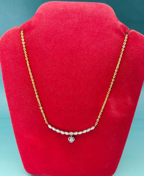 สร้อยคอและจี้ ทอง สร้อยคอเพชรแท้