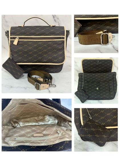 กระเป๋ายี่ห้อ  HOW Tote Bagไม่เคยใช้ ไม่มีตำหนิ สามารถใส่เอกสาร สำหรับถือและสะพาย ได้ทั้ง 2 แบบ รูปที่ 5