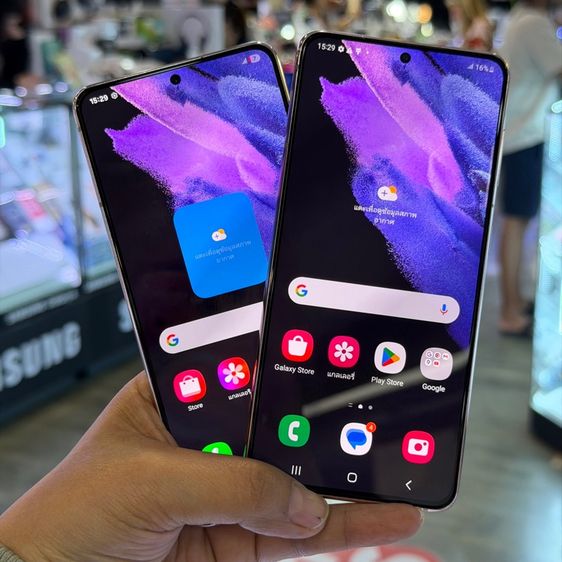 Galaxy S21 256 GB Samsung S21 5G 256GB สีม่วง เครื่องศูนย์ สภาพสวยมากๆ จอ6.2นิ้ว แรม8รอม256 กล้อง64ล้าน(3ตัว)🥰🥰