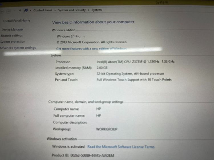 HP pro tablet EE G1 จอสัมผัส พร้อมปากกา ดูหนังฟังเพลง แบตนาน  ราคาถูกใจ รูปที่ 8