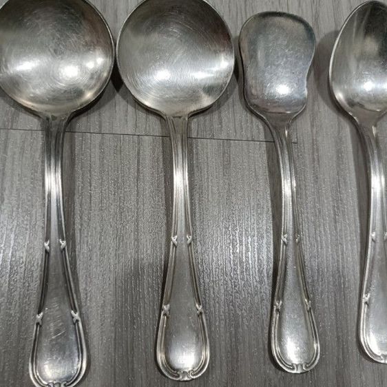 ช้อนซุปและช้อนกาแฟสีเงิน รูปที่ 3