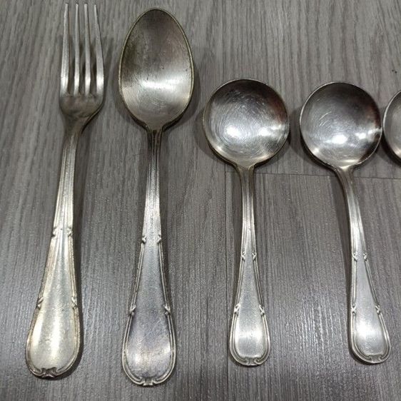 ช้อนซุปและช้อนกาแฟสีเงิน รูปที่ 4