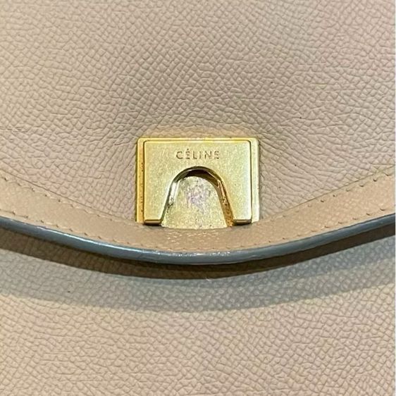Celine Belt Beige Later Bag ซีลีน กระเป๋าซีลีน กระเป๋าสีครีม กระเป๋าสีเบจ รูปที่ 8