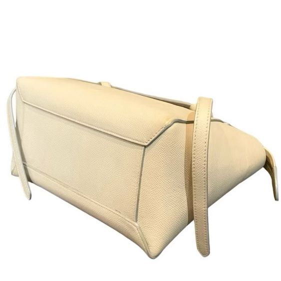 Celine Belt Beige Later Bag ซีลีน กระเป๋าซีลีน กระเป๋าสีครีม กระเป๋าสีเบจ รูปที่ 3