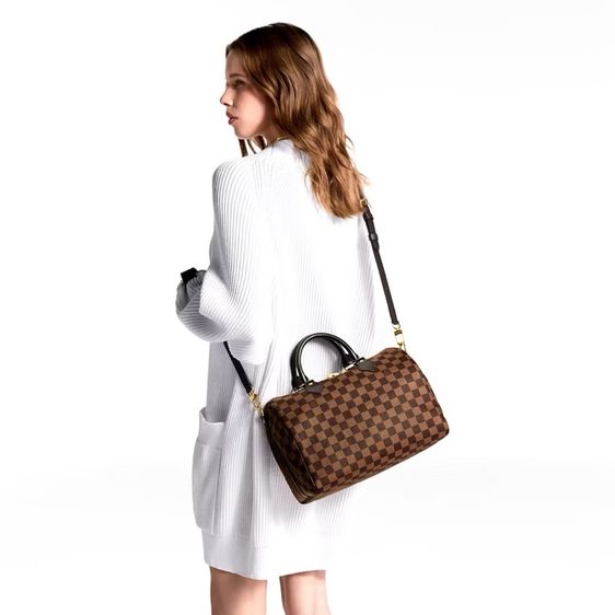 Lv Speedy30 Damier Ebene สปีดี้30 กระเป๋าหลุยส์ หลุยส์วิตตอง รูปที่ 5
