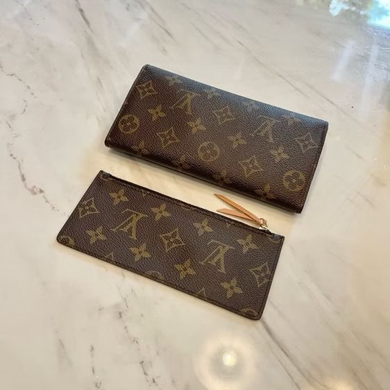 Lv wallet Josephine Monogram Canvas Wallet Pink กระเป๋าสตางค์สีชมพู กระเป๋าตังค์ กระเป๋าสตางค์ใบยาว กระเป๋าหลุยส์ รูปที่ 3