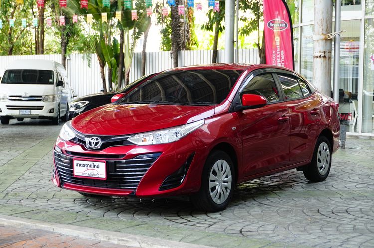 Toyota Yaris ATIV 2020 1.2 Entry Sedan เบนซิน ไม่ติดแก๊ส เกียร์อัตโนมัติ แดง รูปที่ 2