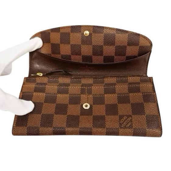 Lv Damier Long Wallet Lv กระเป๋าสตางค์หลุยส์ กระเป๋าLv กระเป๋าตังค์ กระเป๋าหลุยส์ รูปที่ 5