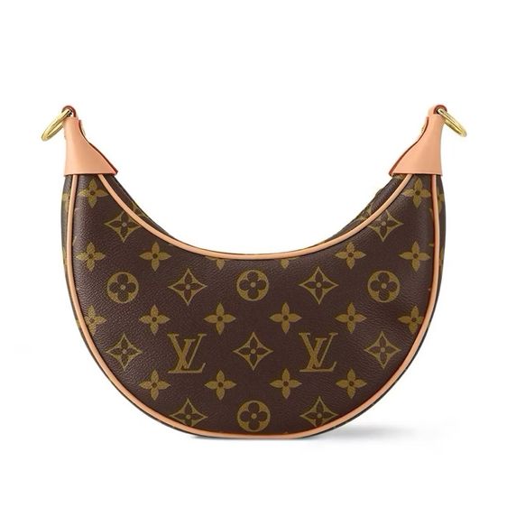 Lv Loop Monogram Canvas Brown กระเป๋าหลุยส์ หลุยส์วิตตอง กระเป๋าเสี้ยวพระจันทร์ พระจันทร์ครึ่งเสี้ยว รูปที่ 6