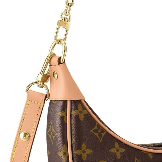 Lv Loop Monogram Canvas Brown กระเป๋าหลุยส์ หลุยส์วิตตอง กระเป๋าเสี้ยวพระจันทร์ พระจันทร์ครึ่งเสี้ยว รูปที่ 3
