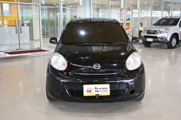 Nissan March 2013 1.2 E Sedan เบนซิน ไม่ติดแก๊ส เกียร์อัตโนมัติ ดำ รูปที่ 2