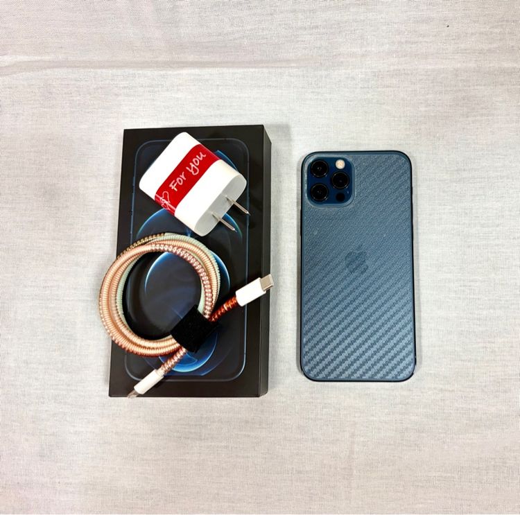 Iphone 12 pro 128gb สีน้ำเงินยกกล่อง เครื่องสวยมากๆ ไม่มีรอยตก ใช้งานถนอม รูปที่ 2