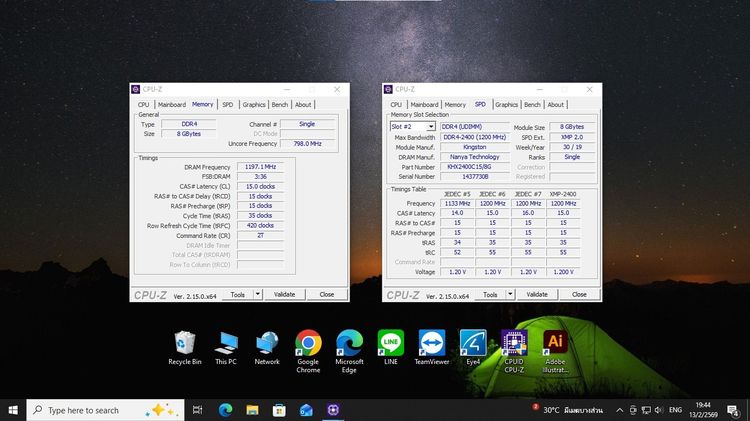 RAM PC DDR4 Kingston HyperX Fury ประกัน SYNNEX รูปที่ 4