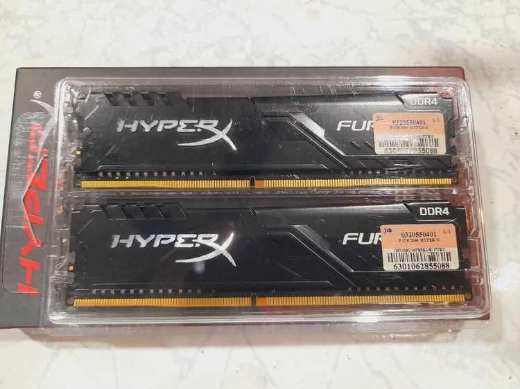 ที่เก็บข้อมูลและเมมโมรี่การ์ด RAM PC DDR4 Kingston HyperX Fury ประกัน SYNNEX