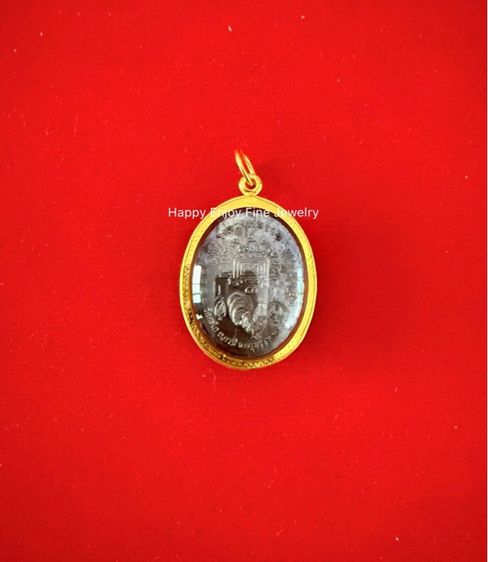 หลวงพ่อรวย รุ่นชนะจน65 เลี่ยมกรอบทอง90 รูปที่ 2