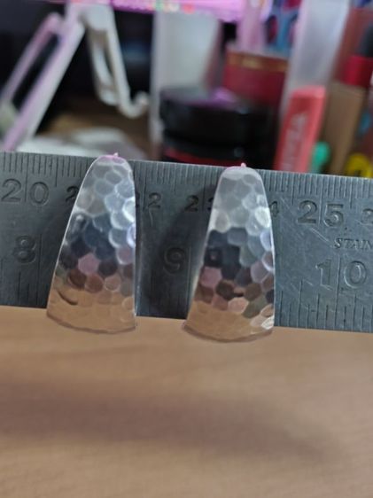 ต่างหูเงินแท้สไตล์กระเหรี่ยง รูปที่ 4