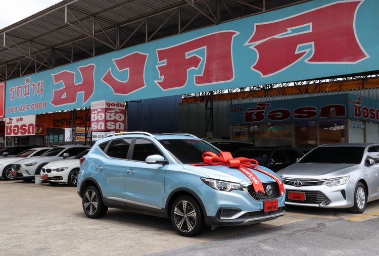 MG ZS 2020 EV Utility-car ไฟฟ้า ไม่ติดแก๊ส เกียร์อัตโนมัติ ฟ้า รูปที่ 3