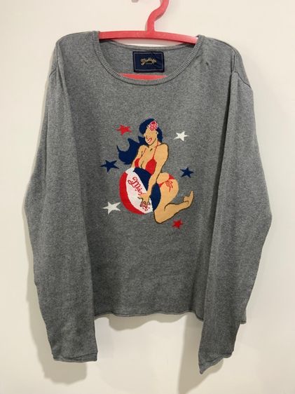 เทา อื่นๆ อื่นๆ เสื้อแขนยาว made in JAPAN 🇯🇵 แท้ 💯 size L ขนาด อก 22.5 ยาว 27 นิ้ว สภาพใหม่มาก ลายสวย เนื้อผ้าดีมากครับ หายากน่าสะสมครับ