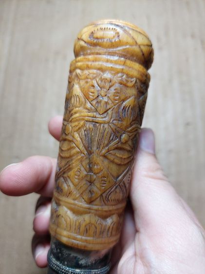 เครื่องรางมีดหมอหลวงพ่อเดิมวัดหนองโพใบ 9 นิ้วยาวรวม 17 นิ้ว มีพ.ศ รูปที่ 2