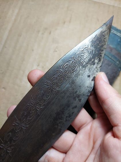 เครื่องรางมีดหมอหลวงพ่อเดิมวัดหนองโพใบ 9 นิ้วยาวรวม 17 นิ้ว มีพ.ศ รูปที่ 4