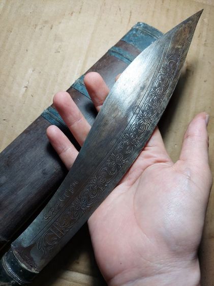 เครื่องรางมีดหมอหลวงพ่อเดิมวัดหนองโพใบ 9 นิ้วยาวรวม 17 นิ้ว มีพ.ศ รูปที่ 7