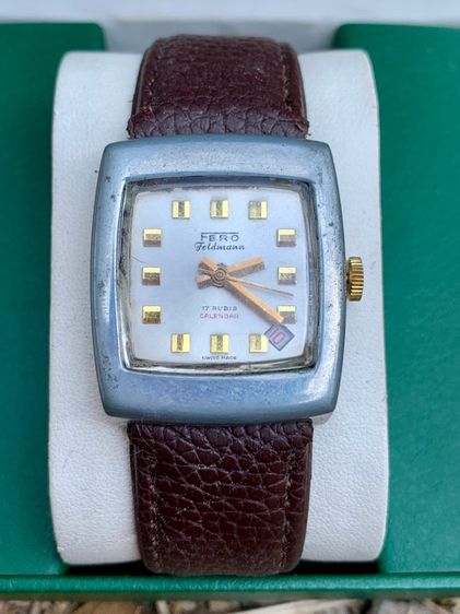 นาฬิกามือสอง Fero Swiss แท้ สภาพสวย ระบบไขลาน รูปที่ 4