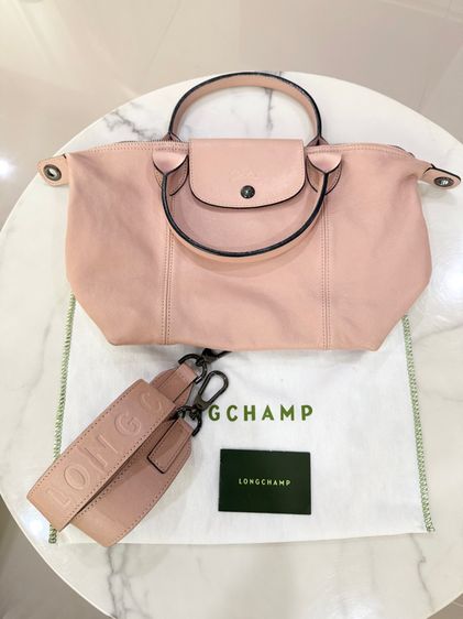 หญิง ชมพู หนังแท้ Longchamp กระเป๋า ลองชอม ของแท้ 