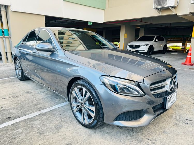 Mercedes-Benz C-Class 2018 C350 Sedan เบนซิน ไม่ติดแก๊ส เกียร์อัตโนมัติ เทา รูปที่ 3