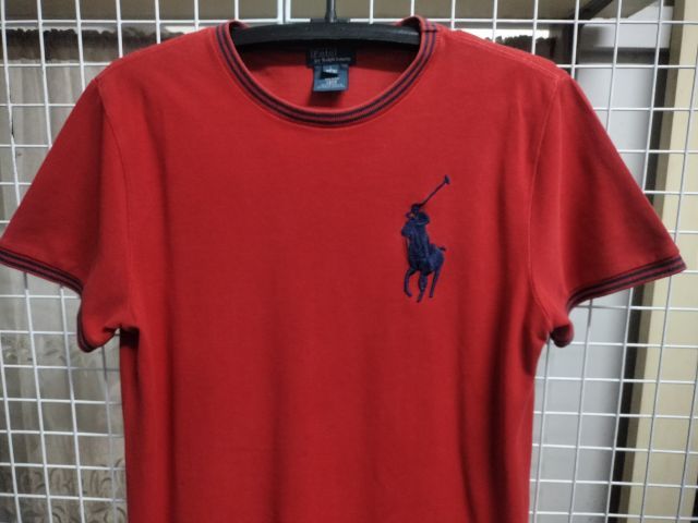 แดง EU 40 แขนสั้น เสื้อทีเชิ้ต เสื้อ Polo Ralph Lauren มือสอง