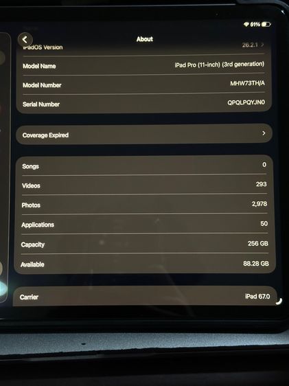 iPad Pro M1 11“ 256GB Wifi Cellular รูปที่ 4