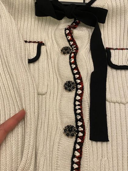 กุชชี่ เดรส สีขาวครีม เนื้อผ้าร่องอิตาลีอย่างดี สภาพใหม่เอี่ยม รูปที่ 16