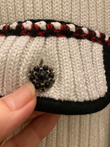 กุชชี่ เดรส สีขาวครีม เนื้อผ้าร่องอิตาลีอย่างดี สภาพใหม่เอี่ยม รูปที่ 3