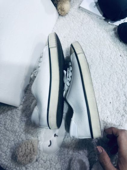รองเท้าเซลีน Used SNEAKER WITH TOECAP INCANVAS AND CALFSKIN 
SIZE 37  (รุ่นลิซ่าใส่)  รูปที่ 7