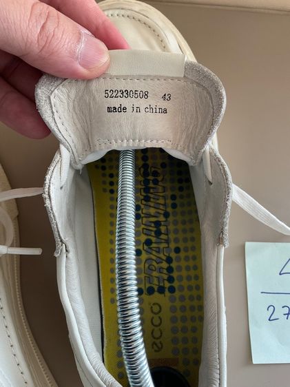 Ecco ลำลองสีขาว เบอร์43 ยาว27 cm รูปที่ 8