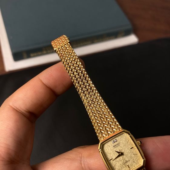 Vintage 1987 N MINT Seiko Exceline 7321-5910 Diamond Gold รูปที่ 5