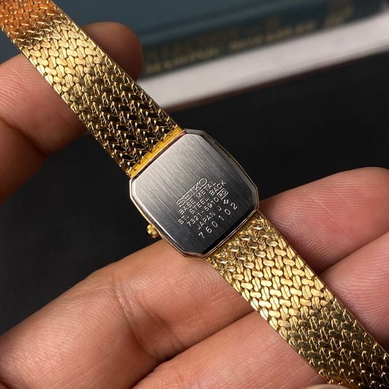 Vintage 1987 N MINT Seiko Exceline 7321-5910 Diamond Gold รูปที่ 7