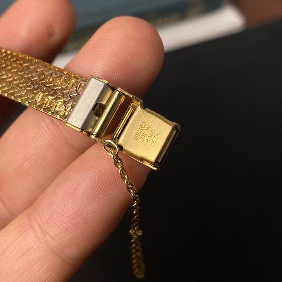 Vintage 1987 N MINT Seiko Exceline 7321-5910 Diamond Gold รูปที่ 8