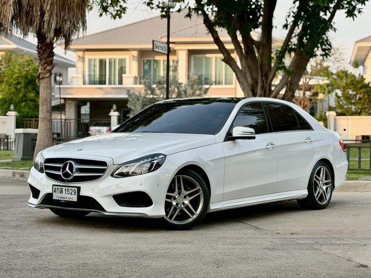 Mercedes-Benz E-Class 2016 E300 2.2 BlueTEC Hybrid AMG Dynamic Sedan ไฮบริด ไม่ติดแก๊ส เกียร์อัตโนมัติ ขาว