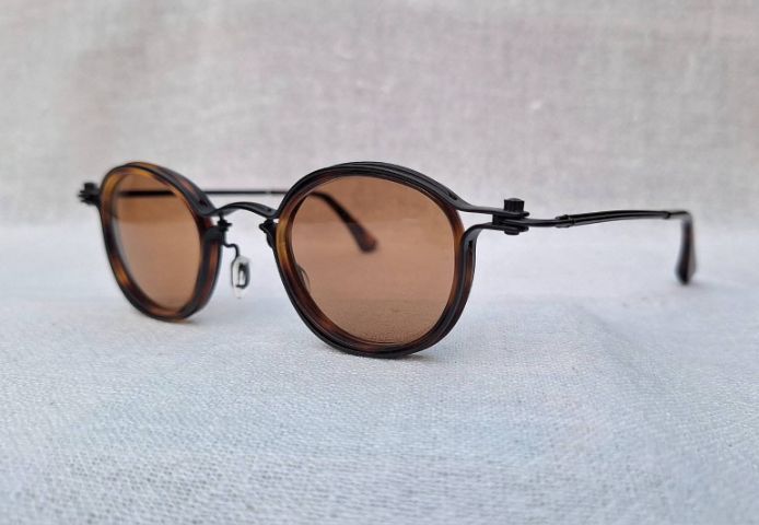 แว่นตาอิตาเลียนแฮนด์คราฟท์ TAVAT : Soup Can Collection Pantos RC เลนส์กระจกคริสตัลพระเจ้าอันล้ำค่า CARL ZEISS JENA ของชนชาติเยอรมัน สีอำพัน–สว่าง...Authentic TAVAT : ZEISS LENSES Handcrafted in the 2010s in Italy รูปที่ 3