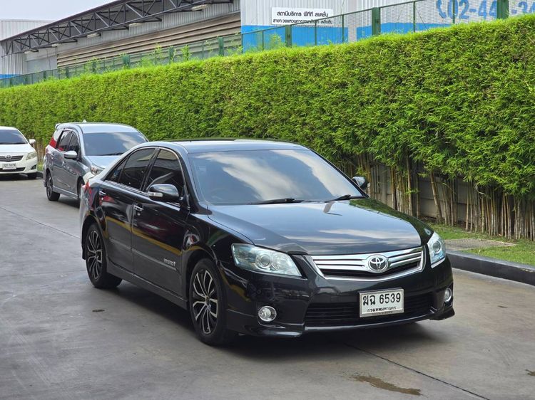 Toyota Camry 2011 2.4 Hybrid Sedan ไฮบริด ไม่ติดแก๊ส เกียร์อัตโนมัติ ดำ รูปที่ 3