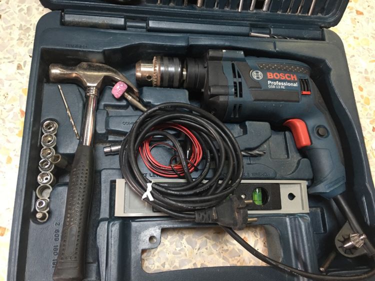 สว่านไฟฟ้า BOSCH GSB 13RE. สภาพสวยเครื่องมือครบพร้อมกล่องกระแทกปูนธรรมดาได้ปรับซ้ายขวาได้สวยพร้อมใช้งานแท้ รูปที่ 2