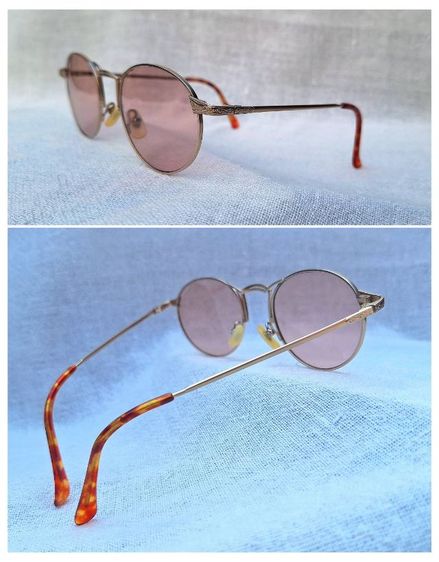 แว่นตาอิตาเลียนอาร์ติสท์ในตำนาน CAPPELLINI OCCHIALI โมเดลอาร์ติสท์ หยดน้ำ–แพนโต้ จอห์น เลนนอน เลนส์กระจกคริสตัลกันแดดฝรั่งเศส สีกลีบบัว...Authentic Vintage GIORGIO ARMANI handcrafted in Italy รูปที่ 13