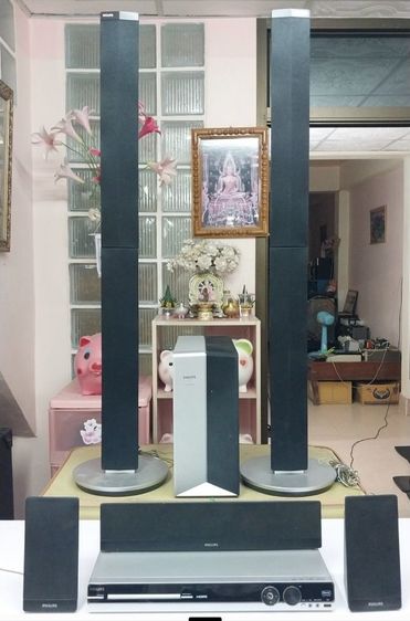 DVD โฮมเธียเตอร์ฟิลลิป ระบบเสียง 5.1 กำลังขับ 800 วัตต์ ใช้ต่อทีวีโทรศัพท์เสียงดีมาก ชุดละ 2490 สุโขทัย