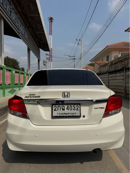 Honda Brio 2013 1.2 Amaze S Sedan เบนซิน ไม่ติดแก๊ส เกียร์อัตโนมัติ ขาว รูปที่ 3