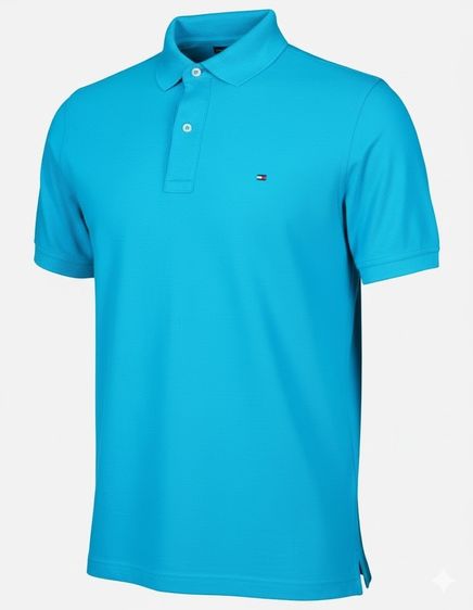 Tommy Hilfiger Men’s 1985 Slim Fit Pique Cotton Polo Shirt  รูปที่ 5